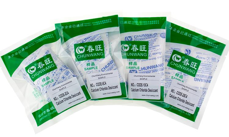 borsa de dessecant amb clorur de calci calcium chloride desiccant pouch