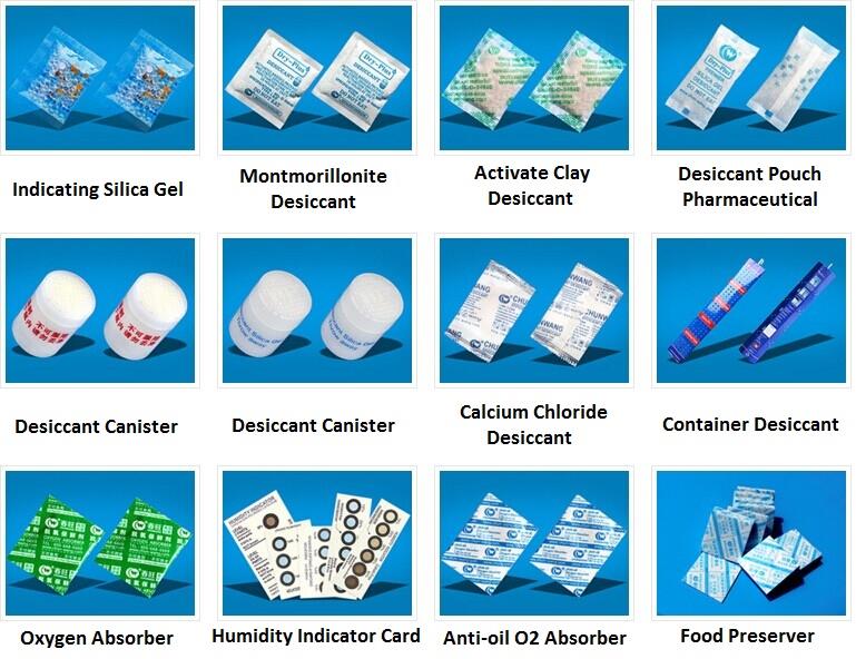 borsa de dessecant amb clorur de calci calcium chloride desiccant pouch