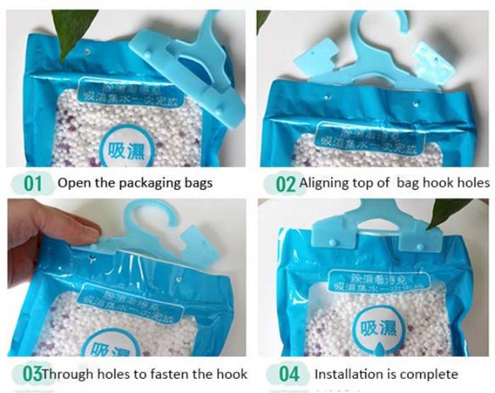 Sac de deshumidificador antihumitat anti-humitat 500ml amb mostra lliure.jpg 500ml anti humidity wardrobe dehumidifier bag with free sample.jpg
