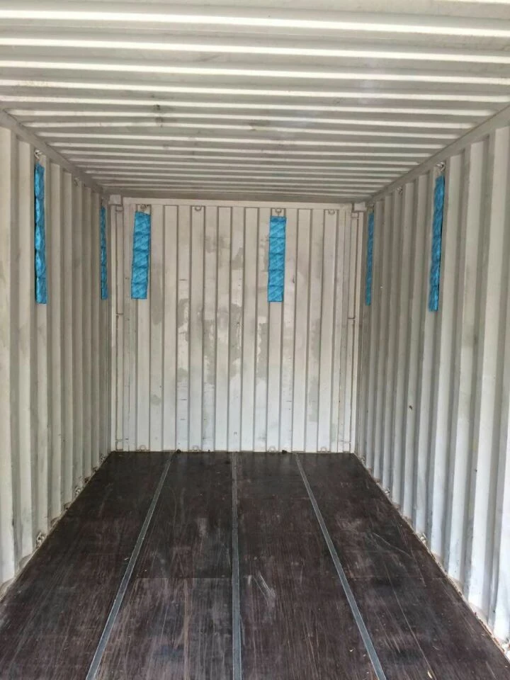 La tira de dessecador es penja en un recipient de 20 peus Desiccant strip hang in 20ft container.jpg