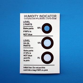 Tintes d'indicadors d'humitat química sensible a la humitat