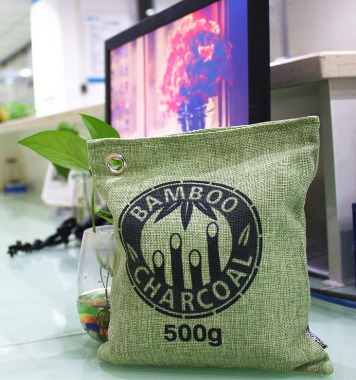 Armari de bambú fresc Filtre d'aire purificador Olor eliminador