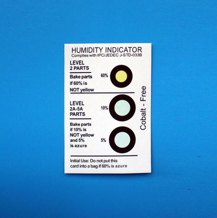 Chunwang Humidity Display Card Blue To Pink