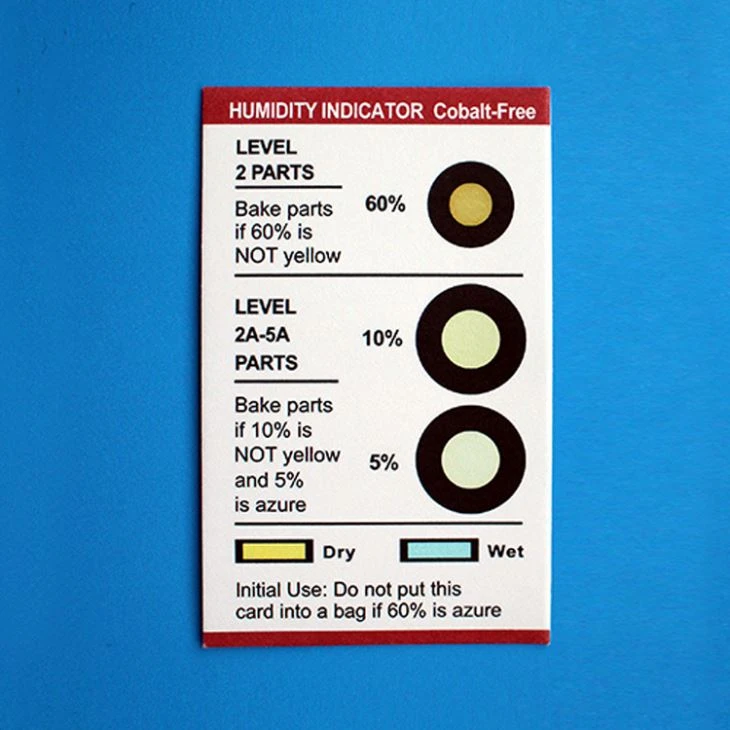 Indicador d'humitat de canvi de color sensible
