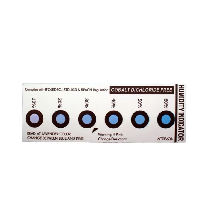 6 Point Blue To Pink Humidity Indicator