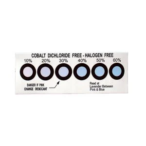6  Indicador d'humitat de color blau a rosat